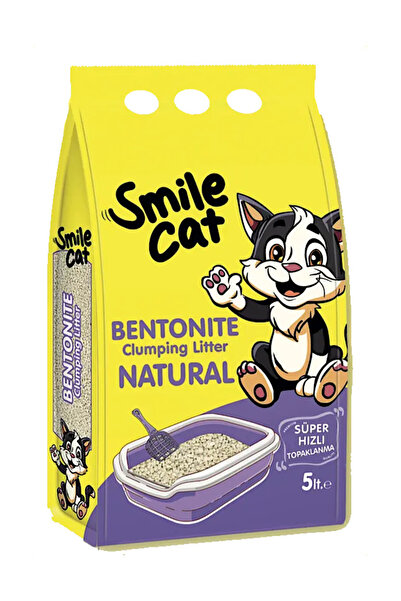 LUMYCAT Smile Bentonit Kedi Kumu Natural 5 Litre - Yavru Kedi Kumu