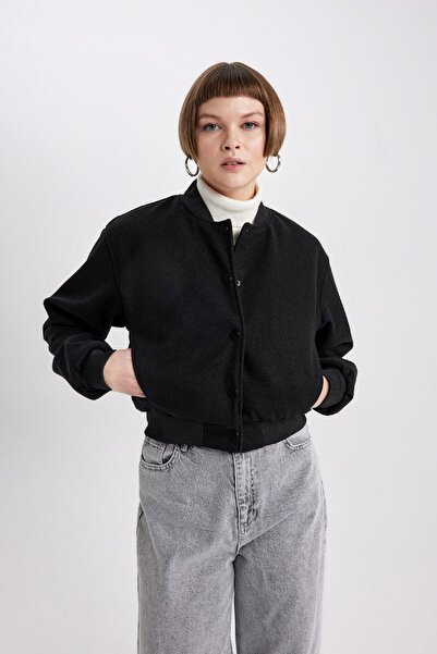 DeFacto Μπουφάν Bomber με μονόχρωμο κολάρο C0190ax23au