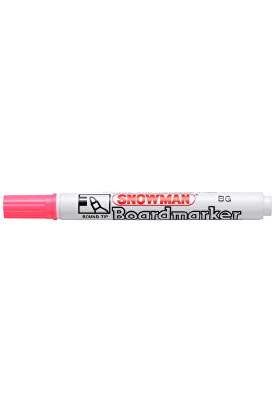 Snowman Pembe Tahta Kalemi Doldurulabilir Bg-12