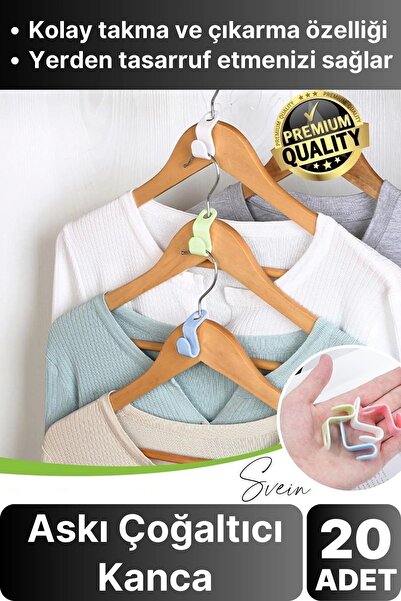 Svein 20 de bucăți, multiplicator de umerașe multifuncțional, organizator pen...