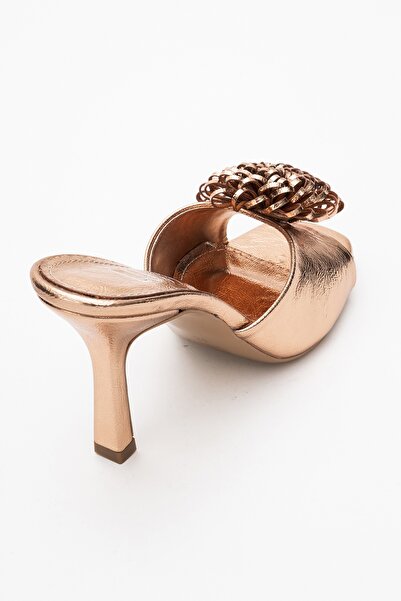 LuviShoes Shana Rose Floral Women's Thin Heeled Slippers