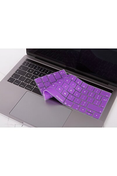 Mcstorey Macbook Pro Kılıf Klavye Koruyucu Ingilizce Baskılı (UK-EU) Touchbar...
