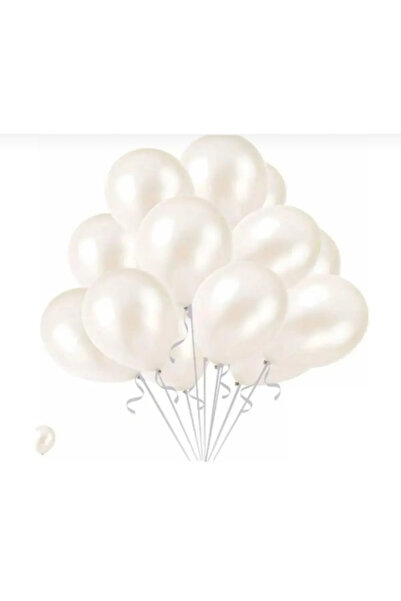 klbk طقم بالونات بيضاء 15 قطعة