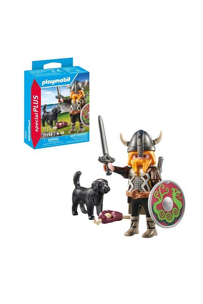 Playmobil - Viking figurine with guard dog