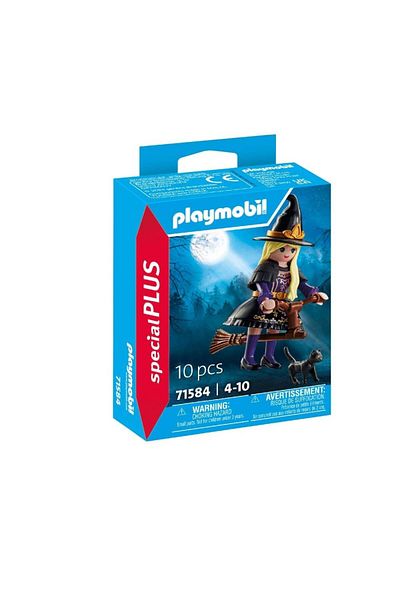 Playmobil - Witch figurine with cat
