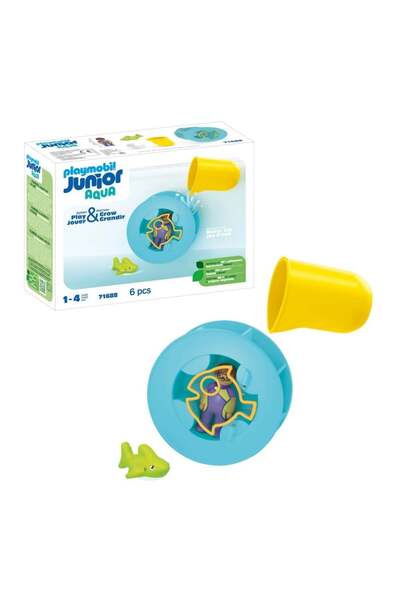 Playmobil Junior Aqua - Roata de apa cu pui de rechin