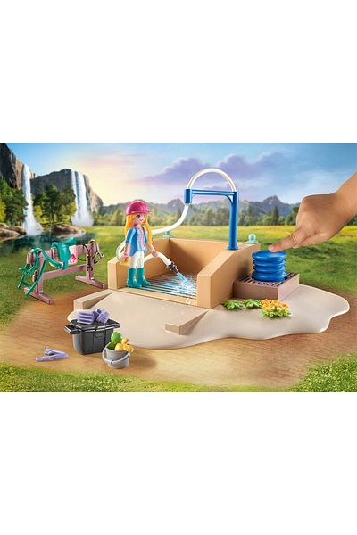 Playmobil - Laundry with Isabella and the Lioness Horse