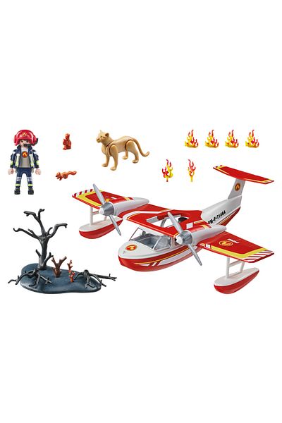 Playmobil -AVION ANTINCENDIU CU FUNCTIE DE STINGERE