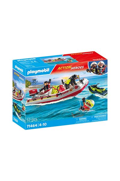 Playmobil Playmobil-BARCA DE SALVARE CU SCUTER ACVATIC