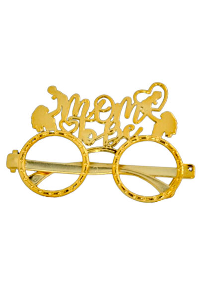 Onay Store Mom to Be Glasses Gold - Birth Shower - Gender Shower Supplies - P...