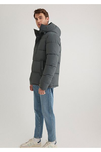 Mavi Hooded Gray Puffer Jacket010426-71598