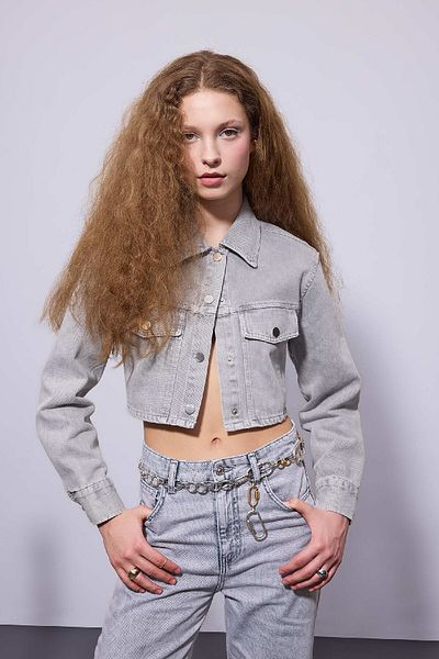 DeFacto Coool Oversize Wide Fit Gabardine Long Sleeve Shirt C1676Ax24Sp