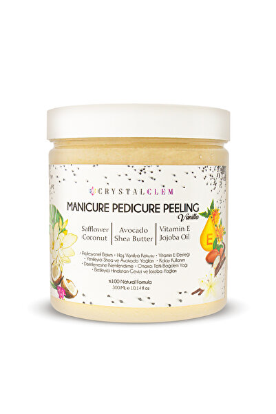 Crystalclem Beauty Manikür Peelingi %100 Doğal Nemlendirir Besler Mantarı Geç...