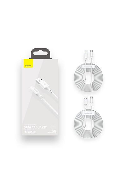 Baseus 1.5m White Fast Charging Usb Type C Cable 5a Usb C Cable Type C Data Cord