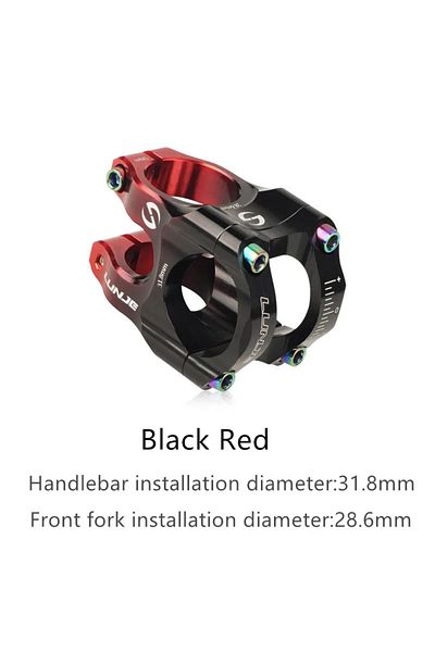 Choice Black Red MTB Road Bike Stem CNC Mountain Bicycle Bridge Short Power 31.8mm High Strength Climbing R