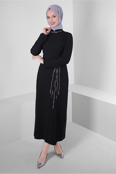 Alvina ROCHIE DE CREPE CU DETALIU DE BRODARE PIATRA 43544
