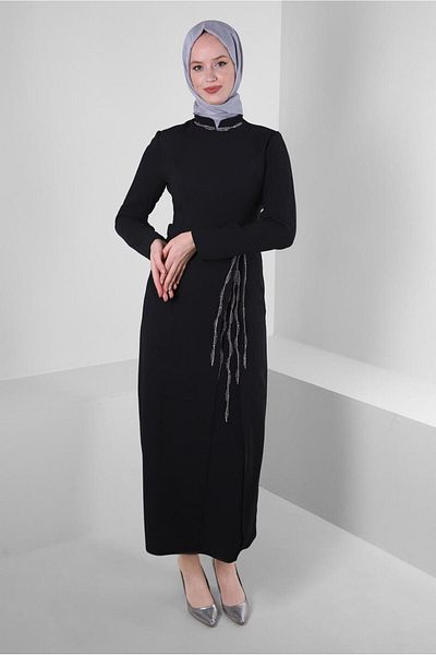 Alvina ROCHIE DE CREPE CU DETALIU DE BRODARE PIATRA 43544