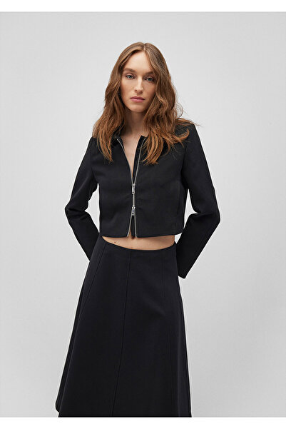 Mavi Siyah Crop Ceket Crop / Kısa Kesim 1110518-900