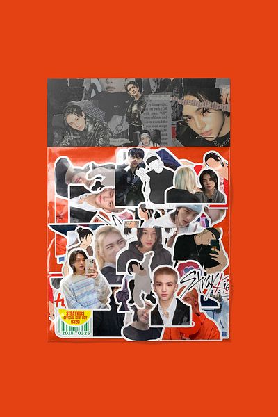 dadi ramba Πακέτο αυτοκόλλητων Hyunjin (Stray Kids) - Bullet Journal - Planner - Notebook - Αυτοκόλλητο για φορητό υπολογιστή