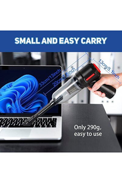 COOYA 3-in-1 Computer Vacuum Cleaner,Portable Handheld Cordless Air Duster,120W,for PC,Laptop,Keyboard