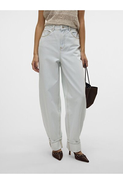 Vero Moda Mom Jeans VMBILLIE Hohe Taille Barrel Fit Jeans
