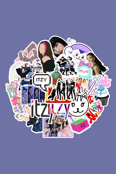 dadi ramba Itzy Kpop Sticker Pack - Bullet Journal - Agenda - Planner - Notebook - Laptop Sticker Decal