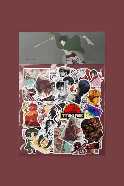 dadi ramba Attack on Titan Sticker Pack - Bullet Journal - Agenda - Planner - Notebook - Laptop Sticker Decal
