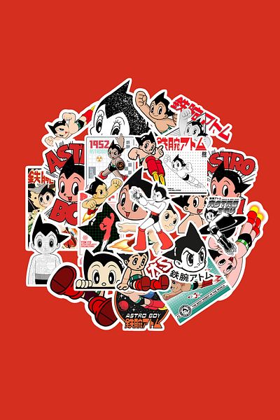 dadi ramba Astro Boy Sticker Pack - Bullet Journal - Agenda - Planner - Notebook - Laptop Sticker Decal