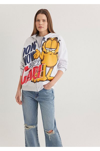 Mavi Gray Garfield Printed Sweatshirt - 1S10274-88467
