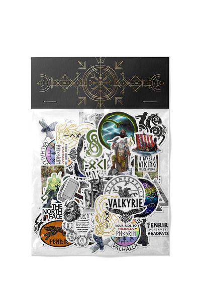 dadi ramba Nordic Mythology Sticker Pack - Bullet Journal - Agenda - Notebook - Laptop Sticker Decal