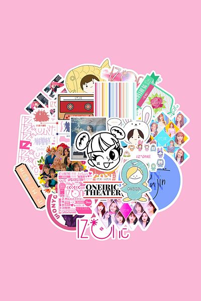 dadi ramba Izone Kpop Sticker Pack - Bullet Journal - Agenda - Planner - Notebook - Laptop Sticker Decal