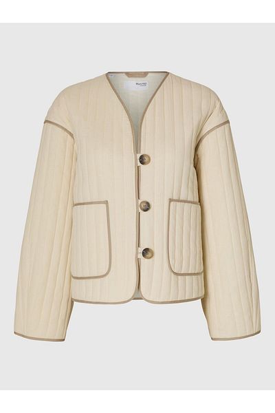 Selected Femme Wattierte Jacke Stepp