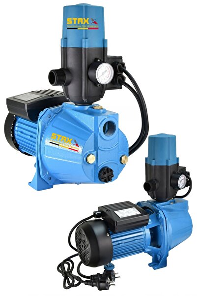 STAXX POWER 1.5HP Multijet Tam Otomatik Metal Dişli Sistem Bakır Sargılı Büyük  Boy Su Pompası Motoru Hidrofor