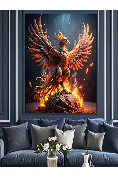 ekart Anka Kuşu Uyanıyor  Dekoratif Kanvas - Mdf Ahşap Tablo