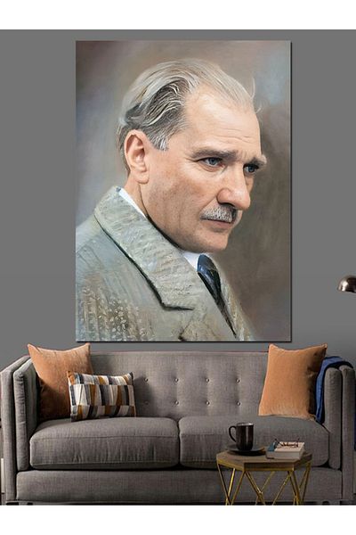 Tablomega Pânză decorativă Mustafa Kemal Atatürk - Lemn MDF