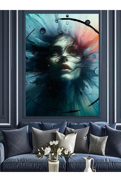 Tablomega Fata sub apa Canvas decorativ - Tablou din lemn MDF