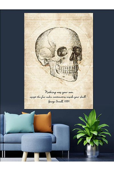 Tablomega Pânză Decorativă Skull - Lemn MDF