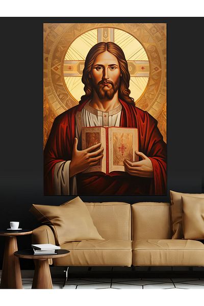 Tablomega Hz Jesus Διακοσμητικός Καμβάς - Ξύλινος Πίνακας MDF
