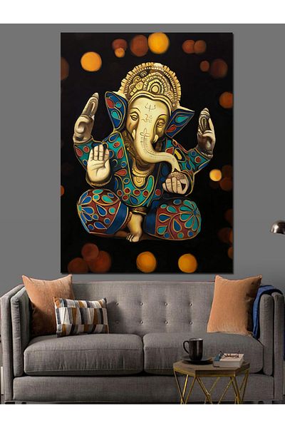 Tablomega Διακοσμητικός καμβάς Ganesha Ganesha - Ξύλινη επιφάνεια MDF