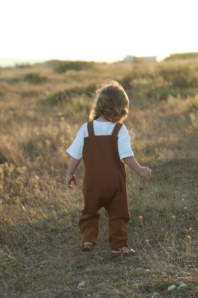 Pure Lille Felix Children's Jumpsuit Salopet - Şile Diaper - 1-5 Years