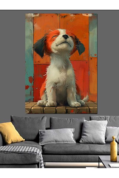 Tablomega Cute Puppy Dog Διακοσμητικός Καμβάς - Ξύλινος Πίνακας MDF
