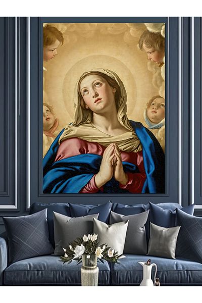 Tablomega Pânză Decorativă Fecioara Maria - Lemn MDF