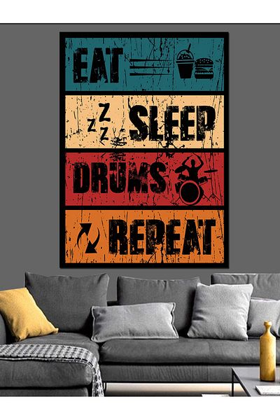 Tablomega Pânză decorativă tematică Drummer Drummer - MDF Lemn