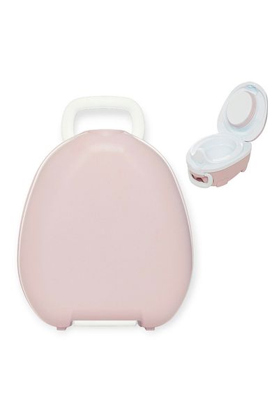 My Carry Potty Olită portabilă cu capac și mâner, roz pal