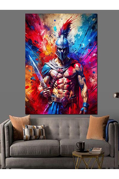 Tablomega Fundal colorat Gladiator Canvas Decorativ - MDF Lemn Tablou
