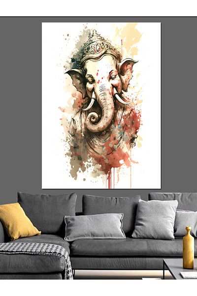 Tablomega Pânză Decorativă Ganesha - Lemn MDF