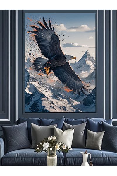 Tablomega Pânză decorativă Flying Eagle - Lemn MDF