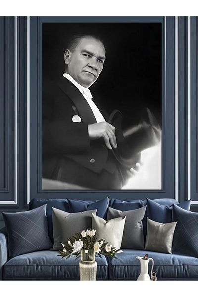 Tablomega Pânză decorativă Mustafa Kemal Atatürk - Lemn MDF