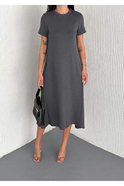 02Lady Fashion Women's Side Pocket Dress