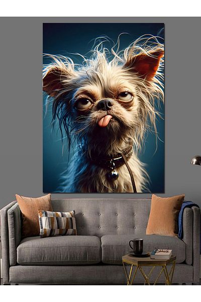 Tablomega Pânză decorativă Dil Out Dog - Lemn MDF